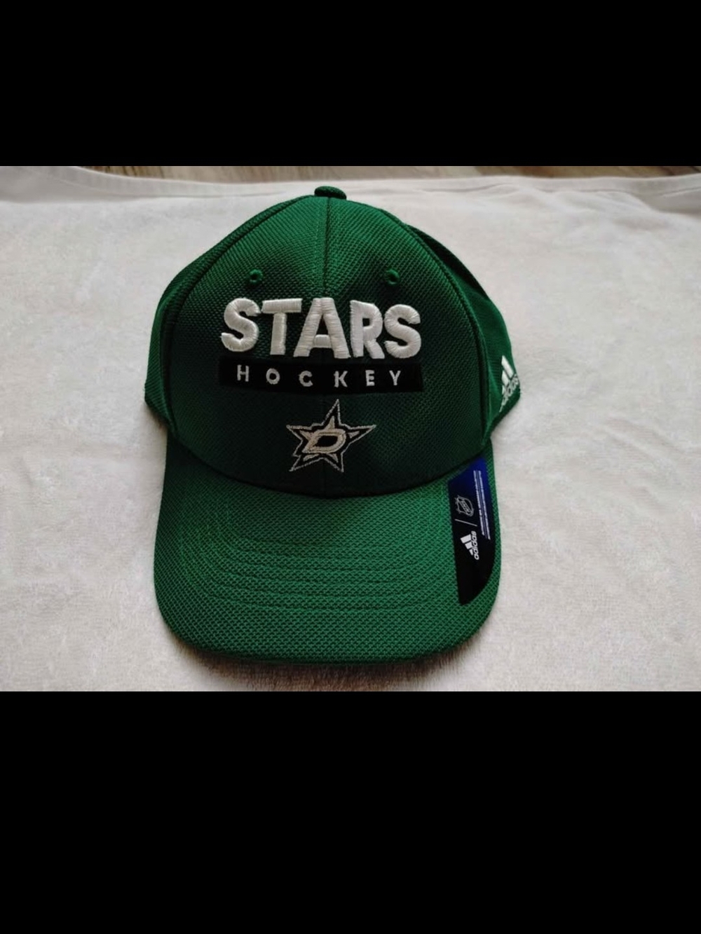 adidas Green and Black Hockey Cap with NHL Hologram Sticker
